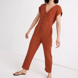 Madewell Lightspun Cap-Sleeve Jumpsuit NA288